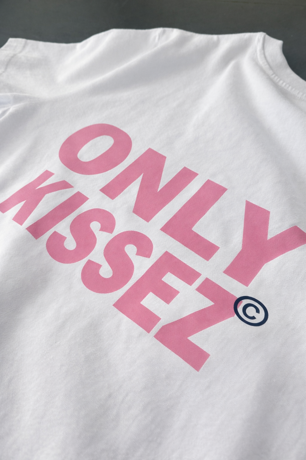ONLY KISSEZ TEE PINK/WHITE