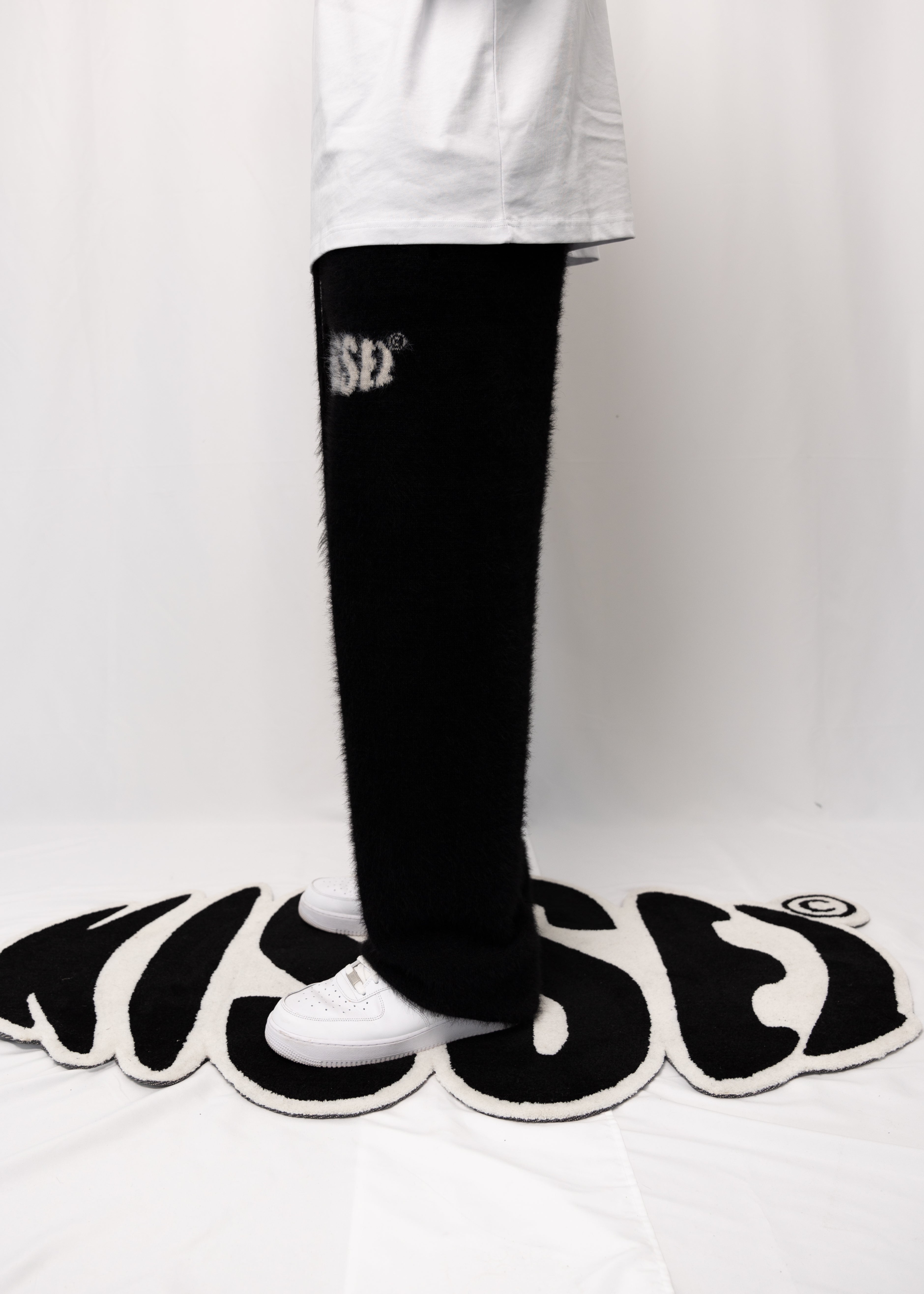 MOHAIR PANTS BLACK