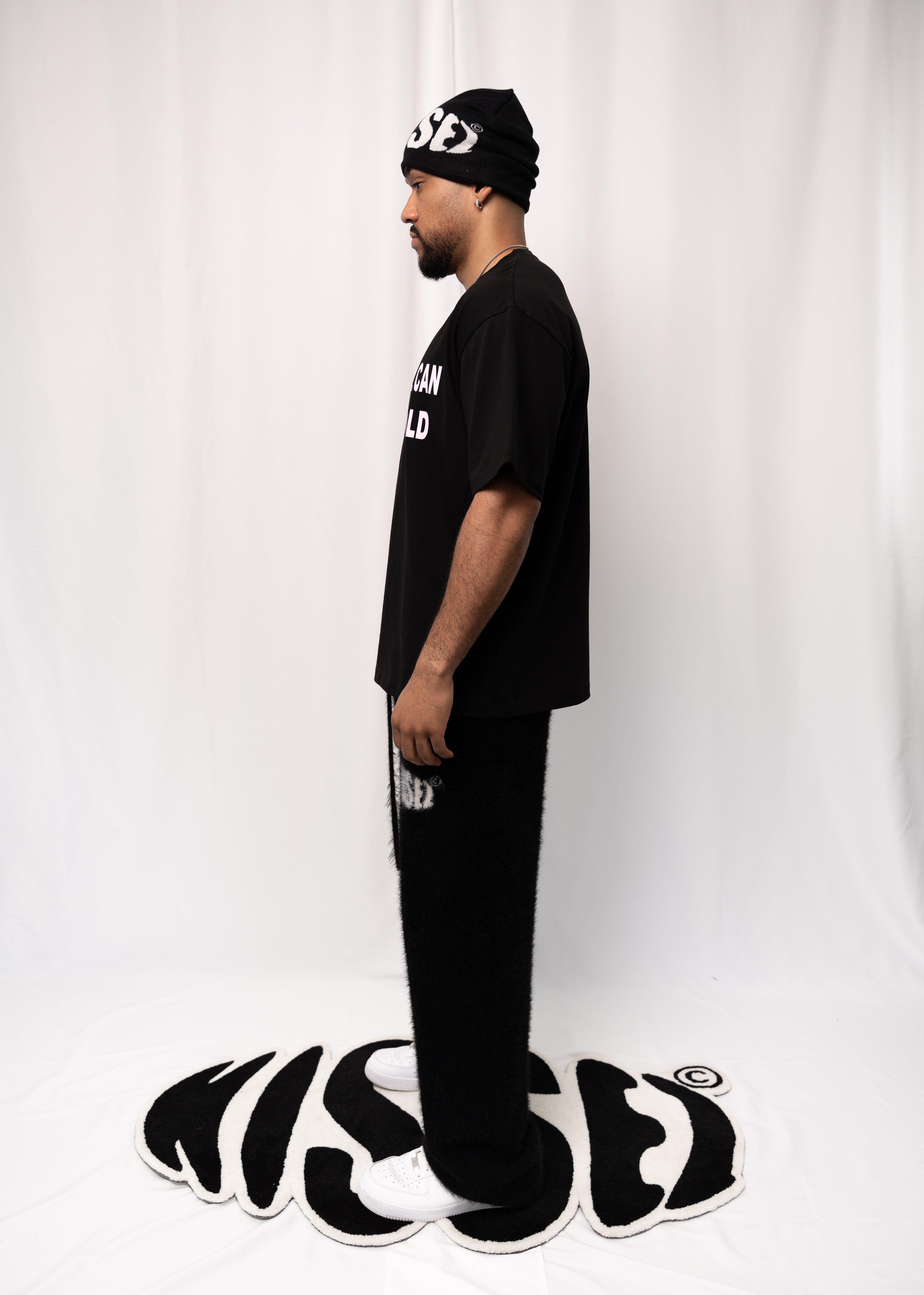 A FEW KISSEZ TEE BLACK/PINK