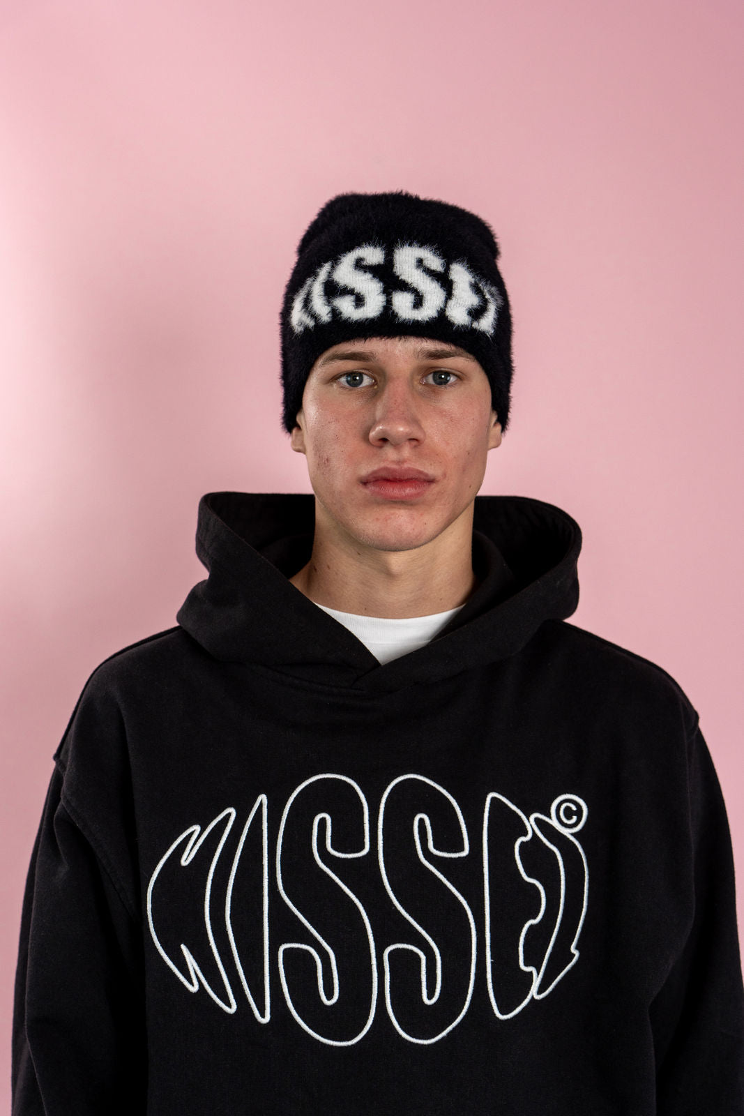MOHAIR  BEANIE BLACK