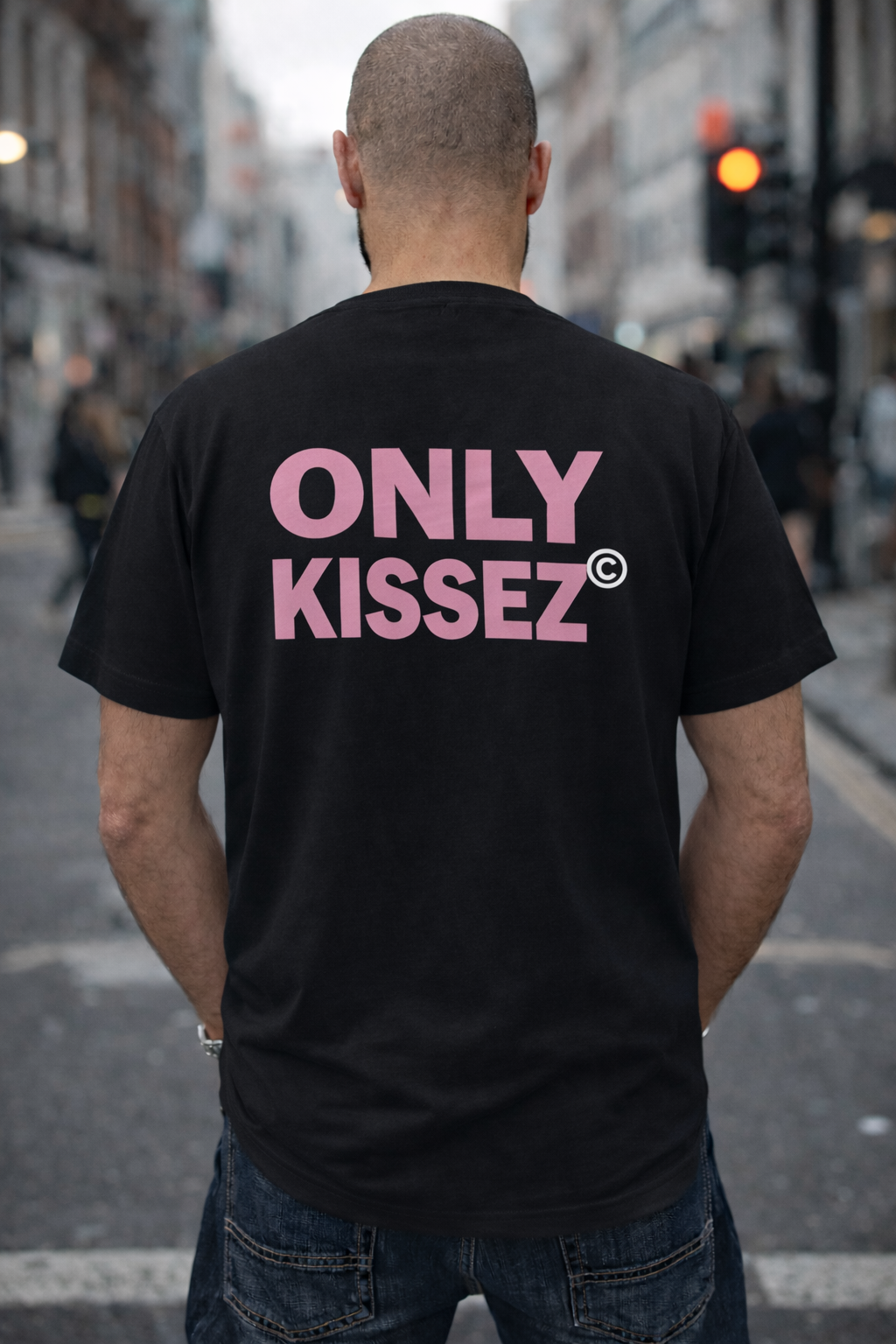 ONLY KISSEZ TEE PINK/BLACK